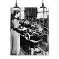 thumbnail image 2 of Print: Woman Working At Internal Thread Milling Machine, Norton Grinding, 2 of 4