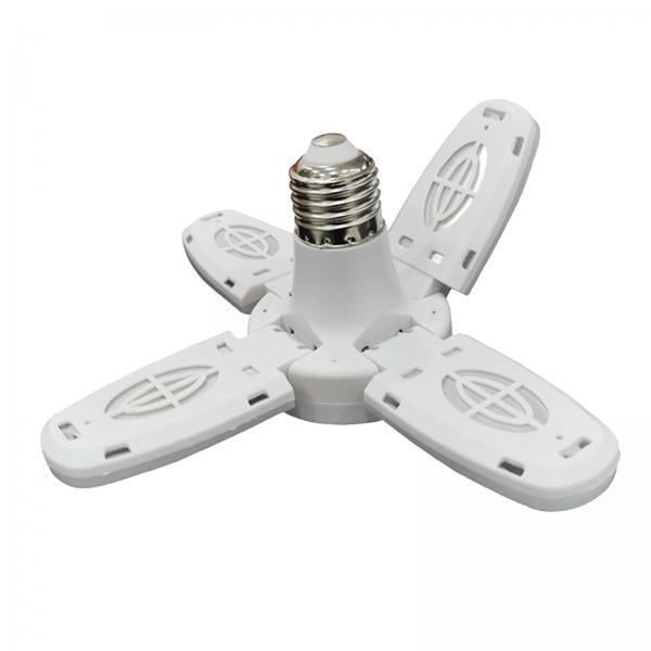 5x28W E27 Bombilla LED De 4 Hojas Para Garaje Lámpara De Luces De Techo Deformable