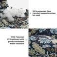 thumbnail image 3 of ARTPLAN Seat/Back Outdoor Chair Cushion,Set of 4 Patio Chair Cushion with Tie,Tufted Replacement for Patio Furniture,40x20x4 Inches,4 Count,Floral, 3 of 9