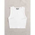 thumbnail image 5 of Summer  Outfits Solid Crop Tank Top, 5 of 7
