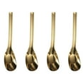 thumbnail image 1 of BUYISI 4 Pcs Cuillères Robustes en Acier Inoxydable 316: Élégantes, Confortables et Polyvalentes! Or Grand, 1 of 4