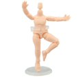 thumbnail image 3 of Cuerpo de muñeca Cuerpo de muñeca Cuerpo de muñeca con articulación esférica de 4,1 pulgadas Cuerpo de muñeca Construcción robusta Jadeshay  A, 3 of 8