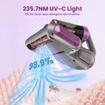 thumbnail image 3 of LSNOYRD Mattress Vacuum Cleaner, 18Kpa/30Mins Cordless Bed Vacuum with UV Light & LED Display, Handheld Vacuum for Bed, Couch & Sofa, 3 of 12