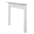 thumbnail image 3 of Pearl Mantels Berkley Furniture For Your Fireplace, Premium White MDF Mantel Surround, Crisp White Paint, Interior Opening 48"W x 42"H, 3 of 5