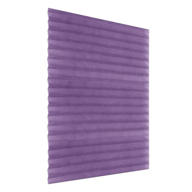 Stores Plissés Autocollants Semi-Occultants pour Fenêtre, Rideau Violet (60x150 cm)