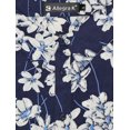 thumbnail image 4 of Día de San Patricio Vestido Sin Mangas Con Cinturón Estampado Por Encima De La Rodilla Con Media Tapeta Para Mujer Azul oscuro, Floral XL, 4 of 7
