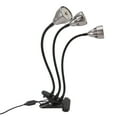 thumbnail image 4 of Lámpara LED de espectro completo para cultivo de plantas de interior, con clip y alimentación por USB, 3 cabezales, 4 of 14