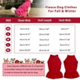 thumbnail image 2 of 1Pack Small Dog Fleece Shirt Turtleneck Dogs Sweater Vest, Puppy Winter Fall Clothes Pet Sweatshirt with D Ring, Warm Dog Fleece Dresses Pet Pullover Puppy Jacket, Dogs Cold Weather Coat Pet Apparel, 2 of 6
