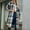 plaid flannel shirts for women#Gray, variant on Womens Long Flannel Plaid Shacket Jacket Trendy Fall Long Sleeve Button Down Shirts Casual lannel Tartan Trench Coats