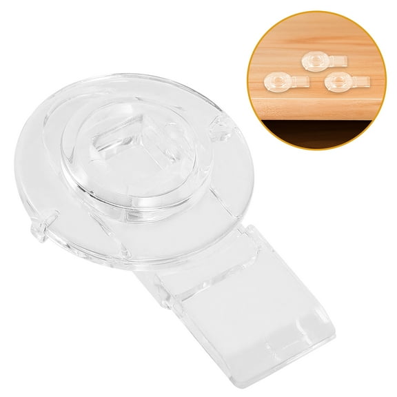 UPKOCH Cabinet Latch Locks Pet Door Lock Acrylic Transparent 10Pcs