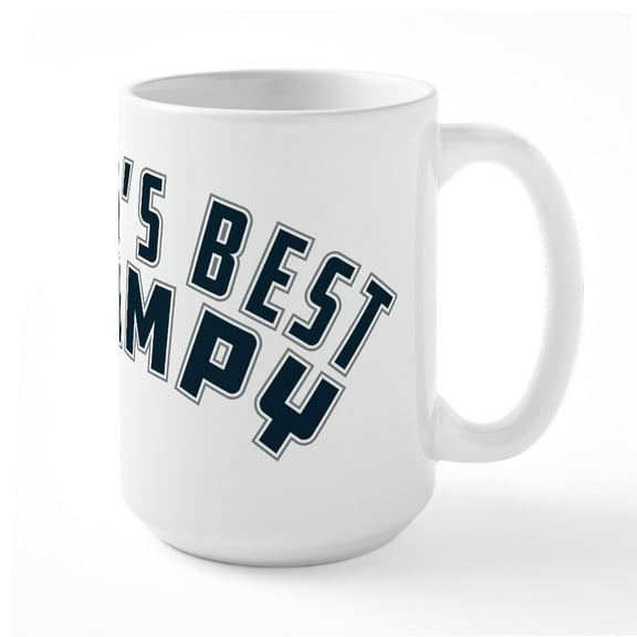 CafePress - World's Best Grampy - 15 oz Ceramic Large White Novelty Mug