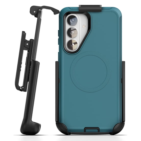 Encased for Samsung Galaxy S26 Plus Phone Case with Belt Clip Holster and Screen Protector, Magnetic Heavy Duty Military Grade Protection, Green