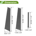 thumbnail image 4 of Unique Bargains 6 Pcs Pillar Window Trim for Nissan Altima 2019-2023 Carbon Fiber Pattern Black, 4 of 8
