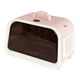 thumbnail image 2 of Bolsa transportadora para mascotas, jaula transpirable para gatos con termómetro, bolsa de viaje para gatos, transportadores para gatos rosa, 2 of 8