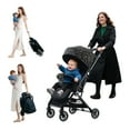 thumbnail image 5 of HAOUUCYIN Baby Stroller, Lightweight Carry-On Travel Stroller, Adjustable Backrest, Green, 5 of 8