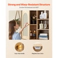 thumbnail image 5 of KFFKFF Bathroom Wall Cabinet with Adjustable Shelf and 5 Height Levels, Wall-Mounted Organizer for Over-the-Toilet Storage, Medicine Cabinet with Shelves for Kitchen, Laundry Room, or Restroom, 5 of 9