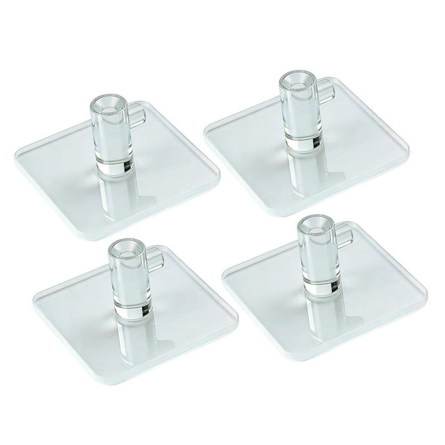 Elodie 4 Pcs Supports d'Accessoires pour Batteur sur Socle Crochets Compacts pour Batteur Alimentaire Transparents