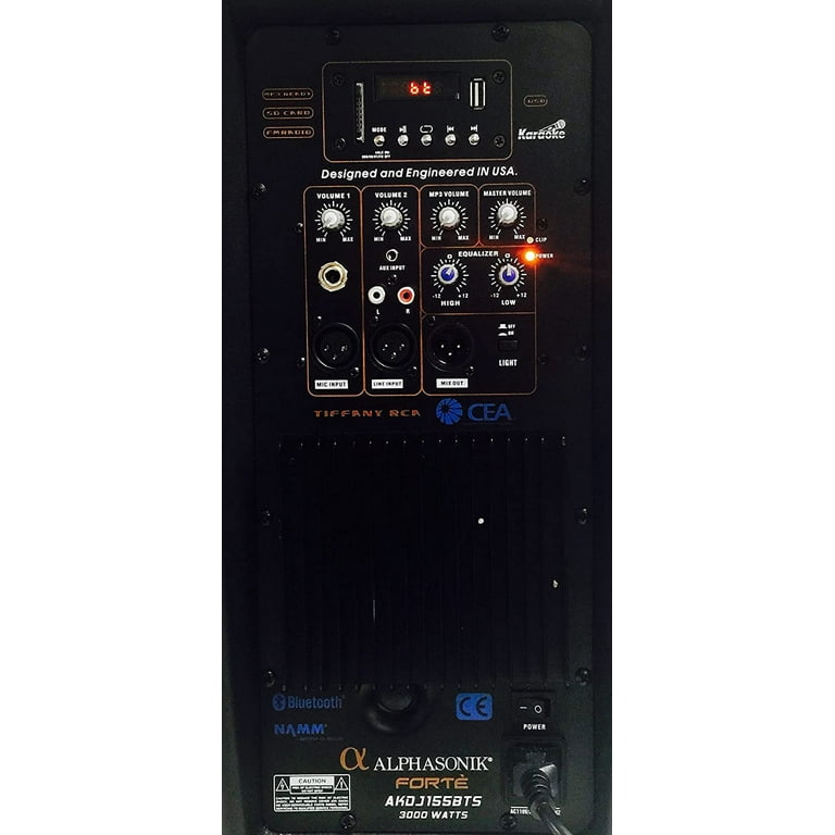 Alphasonik 8 Portable Rechargeable Battery Powered 800W PRO DJ