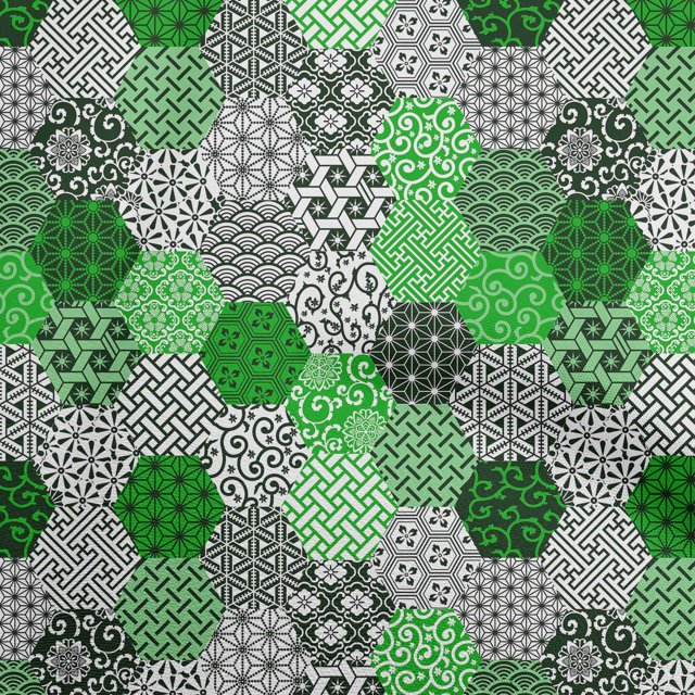 oneOone Cotton Cambric Light Green Fabric Geometric Craft Projects Decor Fabric Printed By The Yard 56 Inch Wide