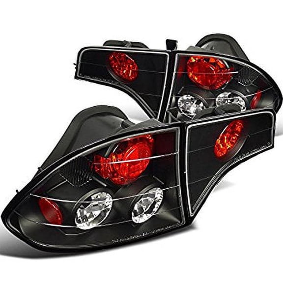 Spec-D Tuning LT-CV064JM-TM Honda Civic 4Dr Sedan Dx Ex Lx Altezza Black Tail Trunk Lights 4pc
