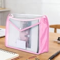 thumbnail image 1 of Homekingdee A4 Plastic Document Pouch with Reinforced Edges - Transparent Snap-Closure Waterproof and Dirtproof File Bag for Office Documents Organization, 1 of 6