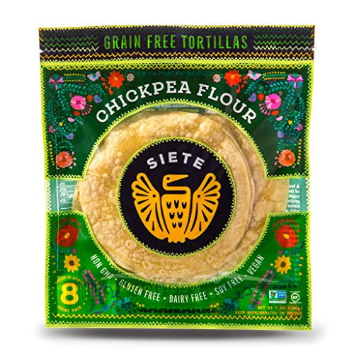 Siete Chickpea Flour Tortillas Gluten Free Grain Free Vegan 8