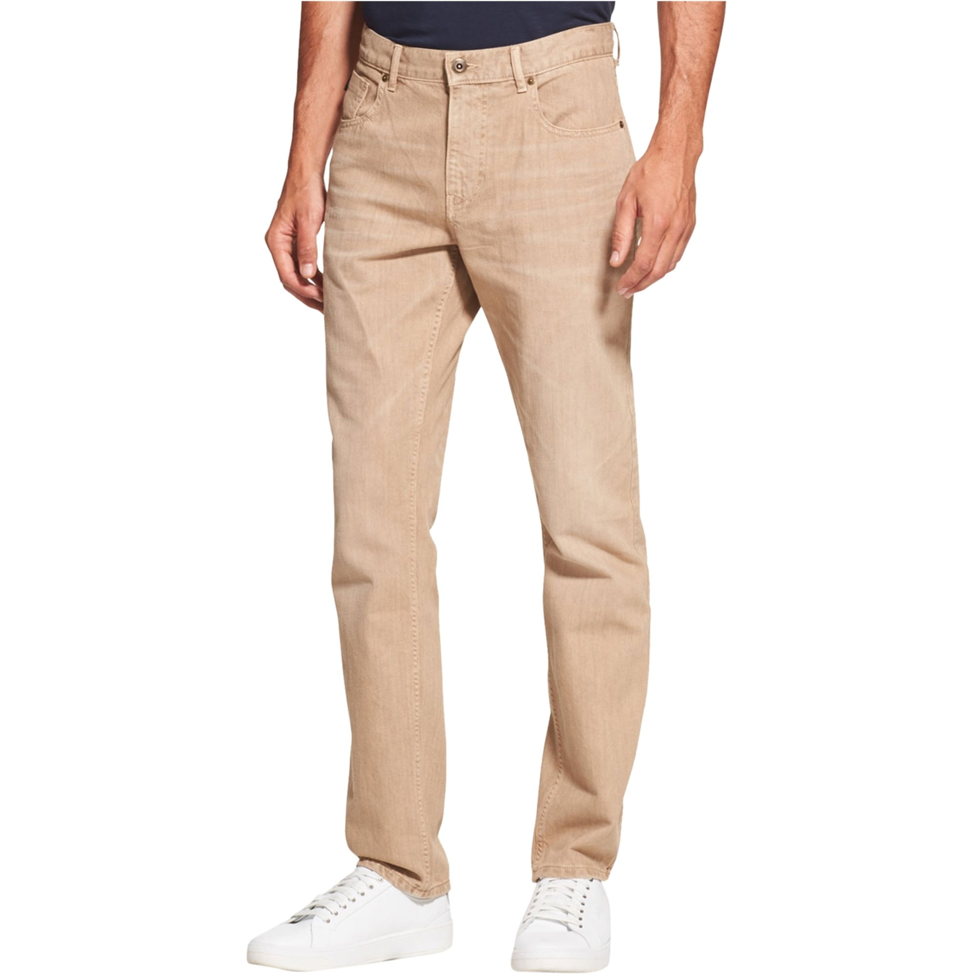 Donna Karan Dkny Mens Solid Slim Fit Jeans Brown 33w X 32l Other