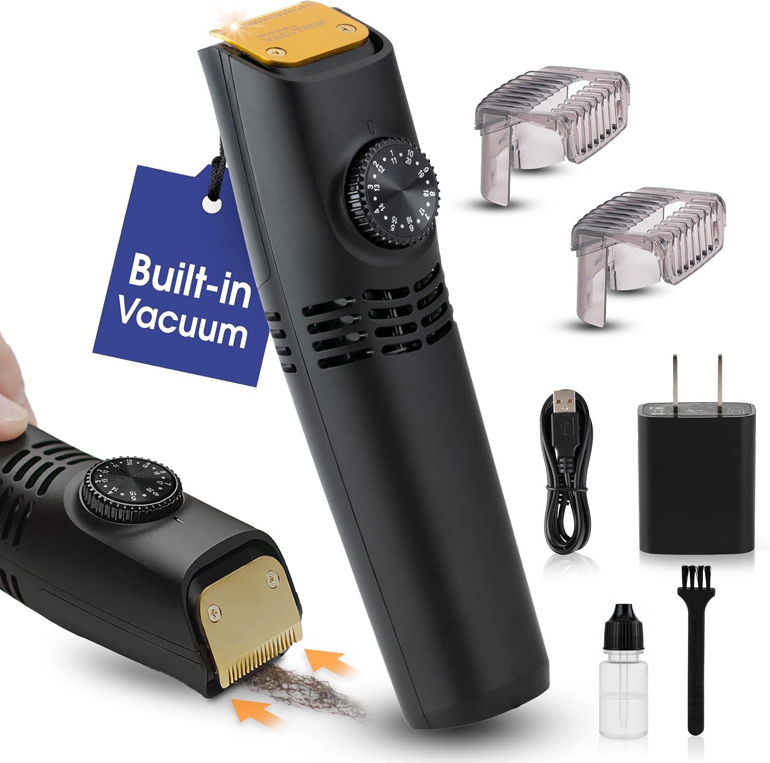 Bell + Howell Vacutrim Cordless Beard Trimmer with Vacuum photo 7