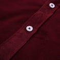 thumbnail image 4 of Camisas Para Hombre Manga Larga Camisa de para hombre, blusa de primavera y pana, Top informal de otoño, camisas sólidas para hombre (Wine, 4XL), 4 of 6