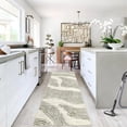thumbnail image 2 of Hasoo Runner Rug 2' x 6' Washable Rugs for Hallway Abstract Geometric Striped Carpet Modern Rug, Beige, 2 of 7