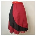 thumbnail image 2 of Long Wrap Ballet Skirt Women Lyrical Chiffon Ballet Dress 2 Layers Skirts Ladies Girls Two Layers Double Color Dance Wrap, 2 of 2