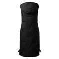 thumbnail image 5 of Brnmxoke Womens Long Puffer Vest Sleeveless Hooded Quilted Fleece Puffy Vests Winter Warm Padded Gilet Full Zip Jacket Down Coats with Pockets, 5 of 5