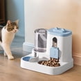 thumbnail image 4 of 2 In 1 Pet Food and Water Dispenser, Automatic Feeder and Waterer for Small Dogs, Cats, Puppies, Blue, 600Ml Water Tank, 1500Ml Food Capacity, 4 of 7