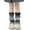 AB1 Black, variant on Tisuna Toddler Girls Socks Kids Knee High Stacked Socks Gradient Print Leg Warmers Loose Socks For Girls Kids Children Black