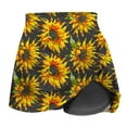 thumbnail image 7 of Spandex Tennis Skirts with Floral Print Womens Summer Athletic Skorts High Waist Stretch Yoga Shorts Skirt S-2XL (M, Yellow), 7 of 7