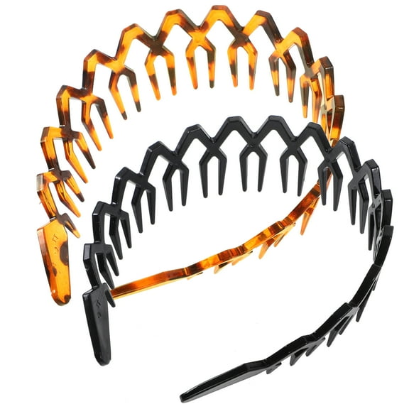 unbranded  2 Pcs Embellished Headbands for Women Toothed Woman Women's