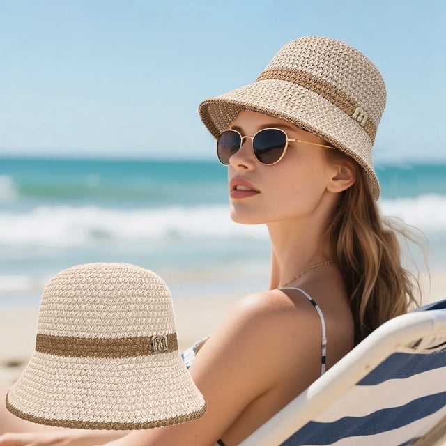 RKSTN Polyester Sun Hat Sun Hat Sun Protection Sunshade Outdoor Travel Riding Beach Empty Sun Hat Bucket Hat Summer Hat Sun Protection Breathable Sun Protection
