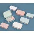 thumbnail image 5 of Waterproof Pill Case - Travel Pill Organizer Small Pill Box with Removable Compartments - Portable Pill Container Outdoor Pill Holder (4 Compartments, Pink), 5 of 5