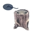 thumbnail image 2 of Fogón de interior con base de tetera y forma de tocón de árbol, cuenco de hormigón, chimenea de alcohol para jardín, decoración de comedor. Marrón oscuro, 2 of 9
