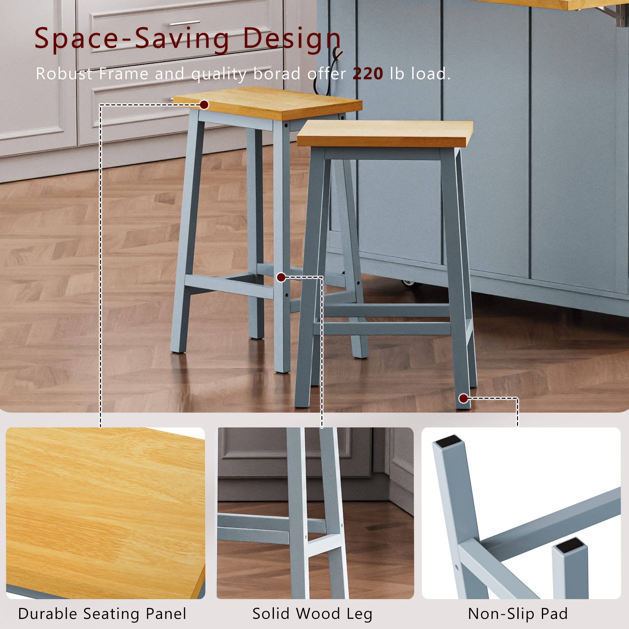 Euroco Kitchen Island with Drop Leaf,Rolling Kitchen Island Cart on Wheels with Power Outlet,Door Internal Storage Rack and Side Racks for Dining Room