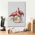 thumbnail image 5 of Epic Graffiti 'Flamingo Family' by Julie Bel, Canvas Wall Art, 18"x26", 5 of 8