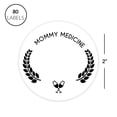 thumbnail image 5 of Koyal Wholesale Round Vinyl Drink Stickers, Mommy Medicine, Blank Drink Labels for Cocktail Party,  80-Pack, 5 of 5