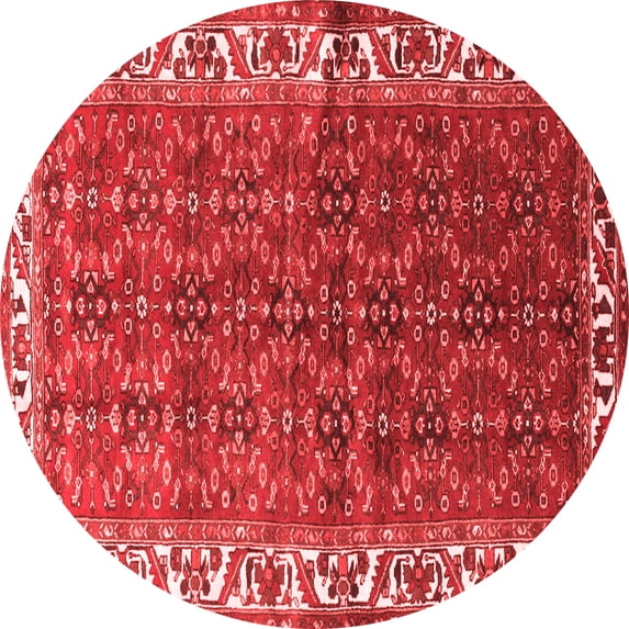 Ahgly Company Indoor Round Persian Red Traditional Area Rugs, 5' Round