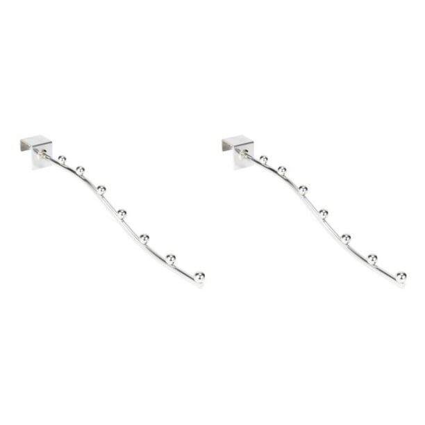 Cateissary Gancho de acero inoxidable para ropa, ganchos diversos, soporte para abrigos, estante de almacenamiento, colgador de soporte para Tipo 1 2piezas