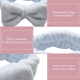thumbnail image 3 of Diademas de belleza para mujer, extra suaves y ultra absorbentes, cómodas para lavar maquillaje, ducha, cuidado de la piel, Spa, banda gruesa para el cabello para niñas, 3 of 5