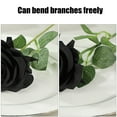 thumbnail image 5 of Vikakiooze Artificial Flower Black Rose Artificial Silk Flower Artificial Rose Suitable For Halloween Family Wedding Party Decoration, 5 of 6