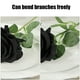 thumbnail image 5 of Flor Artificial Rosa Negra Flor Artificial de Seda Rosa Artificial Adecuada para Halloween Decoración de Fiesta de Boda Familiar, 5 of 6