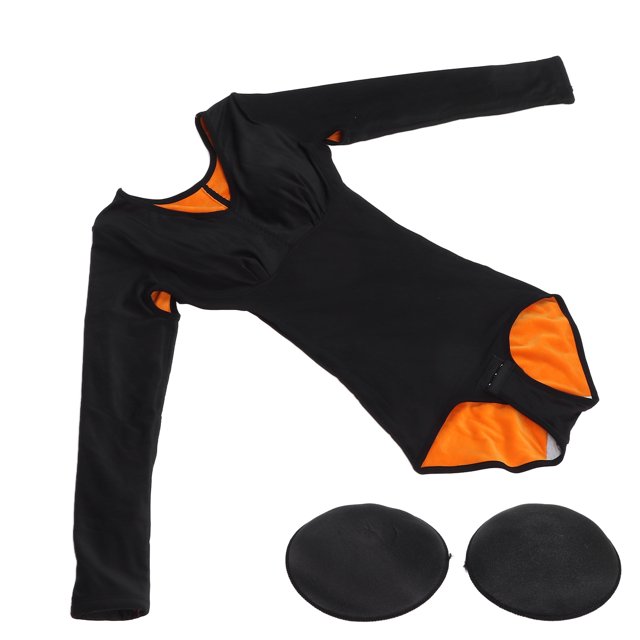 Long Sleeve Leotard Top Breathable Lift Buttocks Long Sleeve Body Shapewear Tighten Belly with 2 Chest Pads for Women for Winner Wear ANGGREK Otros