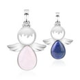 thumbnail image 2 of Pendants Pink Quartz Fairy Angels Pendant for Necklaces Women Girls Jewelry, 2 of 6