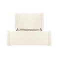 thumbnail image 4 of Athara Cream Velvet Queen Bed, 4 of 8